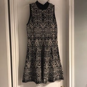 Black and white Demaske style sweater dress